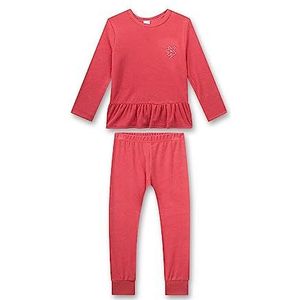 Sanetta Pyjama pour fille rose en tissu éponge | Pyjama confortable pour fille long. | Ensemble de pyjama taille, Rose, 128