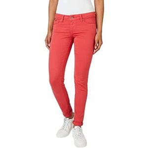 Pepe Jeans Soho Slim Fit Mid Waist Jeans voor dames, rood (studio rood)