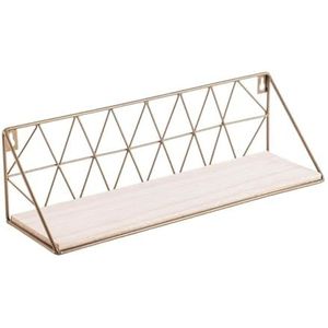 VINTHERA Moa Wandrek van staal en grenen 40 x 12 x 12 cm