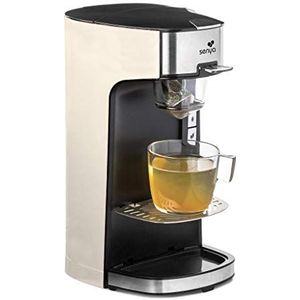 SENYA Tea Time Crème theemachine, elektrische theepot geschikt voor losse thee of zakje, met afneembare theezeef 1400 W, SYBF-CM013C