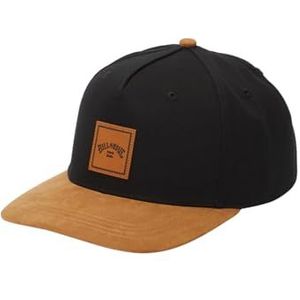 Billabong Snapback gestapelde baseballpet voor heren (1 stuk), Zwart/Bruin