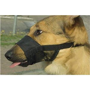 Beeztees Muilkorf voor honden, verstelbaar, lengte: 18 - 24 cm, zwart