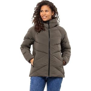 Jack Wolfskin Marienplatz Jkt W Donsjack voor dames, Koude koffie