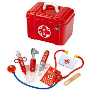Theo Klein 4431 dokterstas met accessoires, stethoscoop, spuit, gips, enz. | Hoogwaardige koffer met robuuste handgreep | speelgoed voor kinderen vanaf 3 jaar