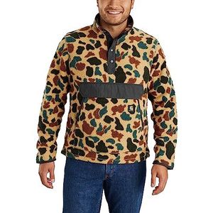 Carhartt Fleecetrui met casual pasvorm, fleecejack voor heren, 1972 Duck Camo