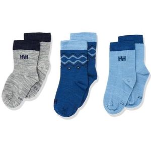 Helly Hansen Socken-67485 Sokken, Grey Melange/Navy/Red, 23-25 Unisex Baby, Grey Melange/Navy/Red, 23, grijs gemêleerd/marineblauw/rood