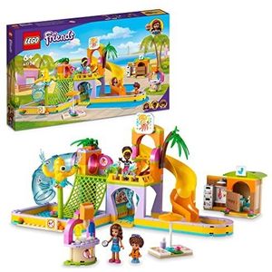 LEGO 41720 Friends het waterpark, zomerspeelgoed om te bouwen voor kinderen vanaf 6 jaar, met minipoppen, glijbanen en aquarium, cadeau-idee voor verjaardag