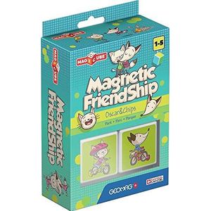 Geomag MagiCube 107 Magnetic Friendship Park, magnetische handleiding en educatieve spellen, 2 magnetische dobbelstenen