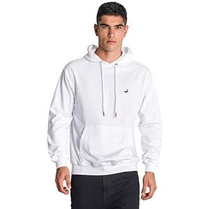 Gianni Kavanagh White Essential Scorpio Hoodie Hooded Sweatshirt pour Homme, blanc, L