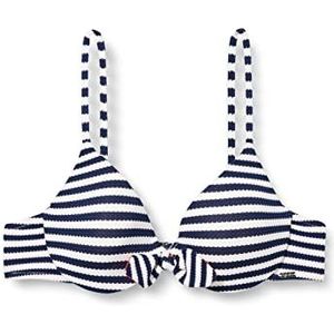 Sylvie Flirty Swimwear Babett dames bikinitopje, blauw (marine/wit strepen 0005), 44, blauw (Navy/White Stripes 0005)