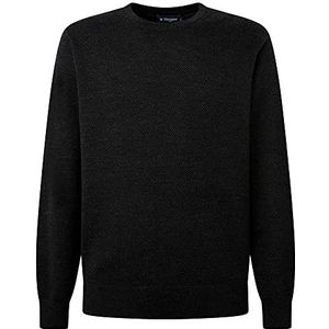 Hackett London Herringbone Jcqd Crew Herringbone Herentrui, Chrc/zwart