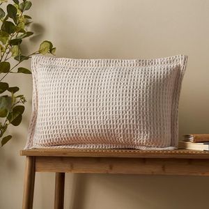 Pineapple Elephant Jaipur Coussin gaufré en coton épais Naturel 30 x 50 cm