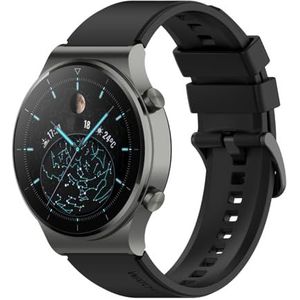 Bandje compatibel met Huawei Watch GT2 46 mm/GT2 Pro/GT3/GT3 Pro, 22 mm, siliconen, reservebandjes voor Samsung Galaxy Watch 3 45 mm/Galaxy Watch 46 mm, Siliconen, Geen edelsteen
