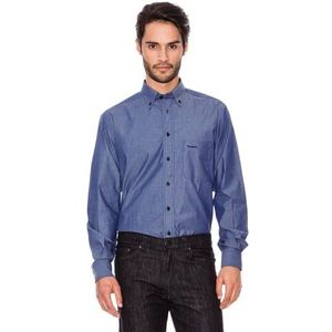 Pierre Cardin Klassiek overhemd, Blauw