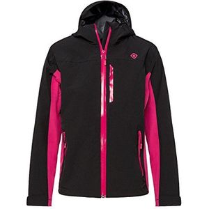 Izas Dahlia Regenjas voor dames, Zwart/Fuchsia