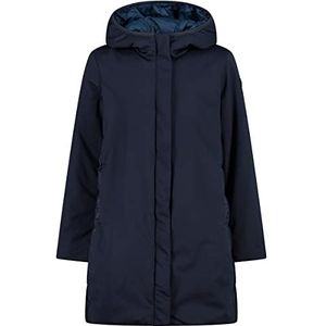 CMP Kid G Fix Hood parka voor meisjes, Blauw/Zwart, 140