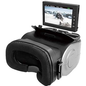 PNJ - GSKY100 Immersion FPV helm - Verwijderbaar 4,3"" LCD-scherm -Compatibel met 5,8GHz frequentie race drones - Fresnel lens, zonneklep