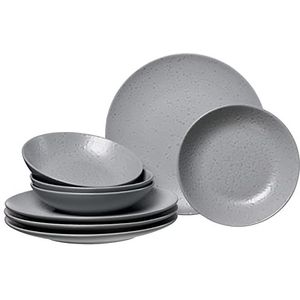 Kitwe tafelservies 8-delig grijs