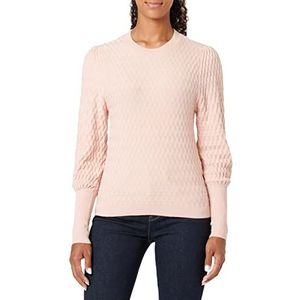 Only Onlfaye L/S Pufsleeve pullover CC KNT Sweater Dames Roze Smoke / Details: Melange, XL, Smoke Rose / Details: gemengd.