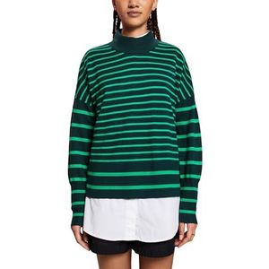 ESPRIT 103ee1i301 Sweatshirt voor dames, Emerald Groen