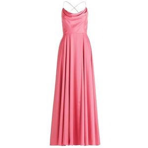 Vera Mont Avondjurk voor dames met waterval halslijn, roze, 46, Roze