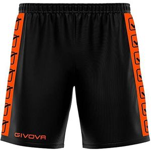 givova - Poly Band, herenshorts, Arancio Fluo/Nero