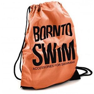 BornToSwim Born to Swim gymtas gymtas haai oranje met zwart logo 35 x 45 x 0,5 cm 11 liter