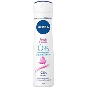 NIVEA Fresh Flower Deodorant Spray (150ml), aluminium vrij (ACH, frisse bloemengeur, deodorant met 48 uur bescherming en zachte verzorging