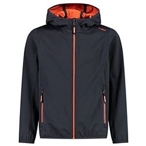 CMP Kinderjas met capuchon - 39a5115 unisex kinderjas, Antraciet