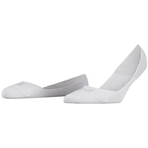 FALKE Step Medium Cut Box onzichtbare sokken, dames, katoen, duurzaam, beige, wit, zwart, voetbeschermers met gemiddelde hals, anti-glijsysteem, 1 paar, wit (2000)