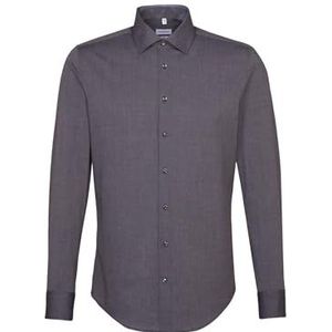 Seidensticker Business overhemd Slim Fit - Smal, strijkvrij overhemd met Kentkraag - lang, businesshemd, 38, zakelijk overhemd