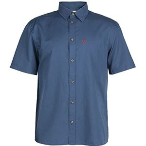 FJALLRAVEN Övik Lite SS M T-shirt, korte mouwen, heren, blauw (Uncle Blue), M, blauw (Uncle Blue)