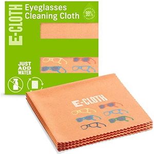 E-Cloth Reinigingsdoek voor brillen, microvezel, oranje, 3 stuks