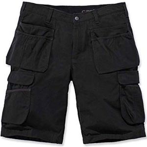 Carhartt Steel Multi Pocket Shorts voor heren, zwart.