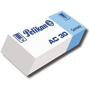 Pelikan Gum AC30, witte gum voor pennen en inkt, geschikt voor kunsttechniek en school, 30 stuks