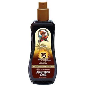 Australian Gold 15 stuks SPF zonnebrandcrème met bruining, bruin, 237 ml, lotion