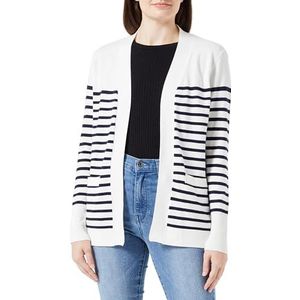 Colina Cardigan voor dames, Marinewitte wol