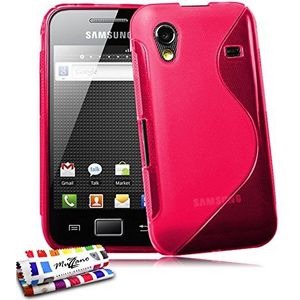 Muzzano Beschermhoesje voor Samsung S5830 [Le S Premium] [roze] + stylus en reinigingsdoekje van Muzzano® - ultieme bescherming voor uw Samsung S5830