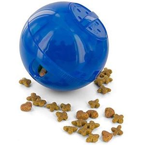 PetSafe - Voerspeelgoed voor katten, SlimCat, interactief speelgoed met traktaties - plezier tijdens het trainen en helpt bij het afvallen van gewicht - blauw (groen, oranje en roze beschikbaar)