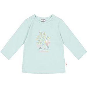 SALT AND PEPPER Baby meisje shirt met lange mouwen Love The Air van biologisch katoen voor baby's en peuters, zacht mint, 56 EU, mint, 56, Munt