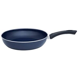 Riess, Omas 0057-012 Classic emaille pan 28 met kunststof handvat, diameter 28 cm, hoogte 6,5 cm, zwart