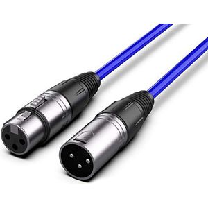 Audibax Silver XLR-kabel, mannelijk, XLR-aansluiting, 20 m, blauw
