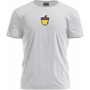 Bona Basics, Impression numérique, T-shirt basique pour homme, 70% coton, 30% polyester, gris, décontracté, hauts pour homme, taille : M, gris, M