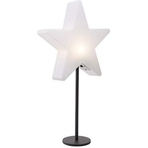8 seasons design | Shining Window Star Star staande lamp (Ø 30 cm, LED, batterij, werkt met of zonder kabel, tafeldecoratie, vensterbank, binnen) wit
