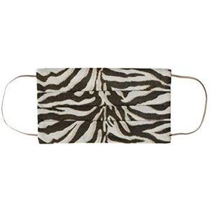 Codello Masker met zebramotief van katoen masker met zebrapatroon dames, Beige