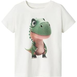 NAME IT Nmmvoto Ss Top T-shirt voor jongens (1 stuk), Jet Stream/print: groene dinosaurus