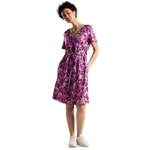 Street One A144008 Damesjurk met print, midi-lengte, Magnolia Rose