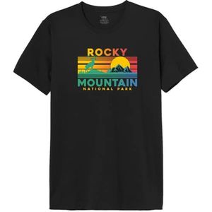 National Park T- Shirt Homme, Noir, XL