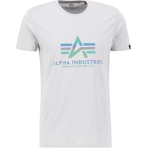 ALPHA INDUSTRIES T-shirt Basic T Rainbow Ref pour homme, Gris pastel., XL