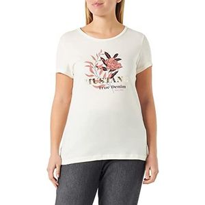 MUSTANG Alexia C Print Dames T-Shirt WHISPER WHITE 2013, XL, White 2013